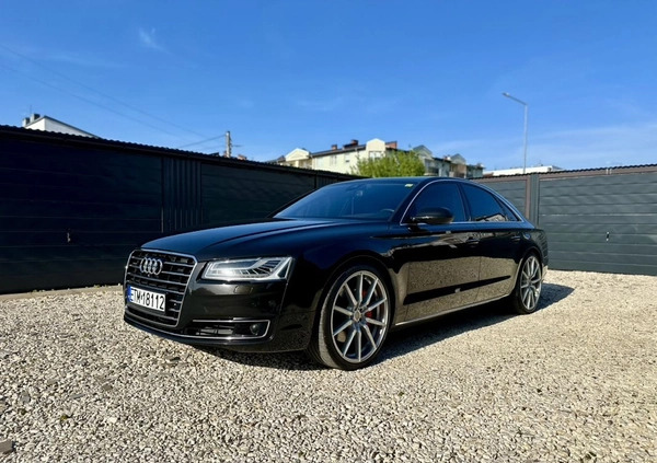 Audi A8 cena 130000 przebieg: 222400, rok produkcji 2013 z Okonek małe 466